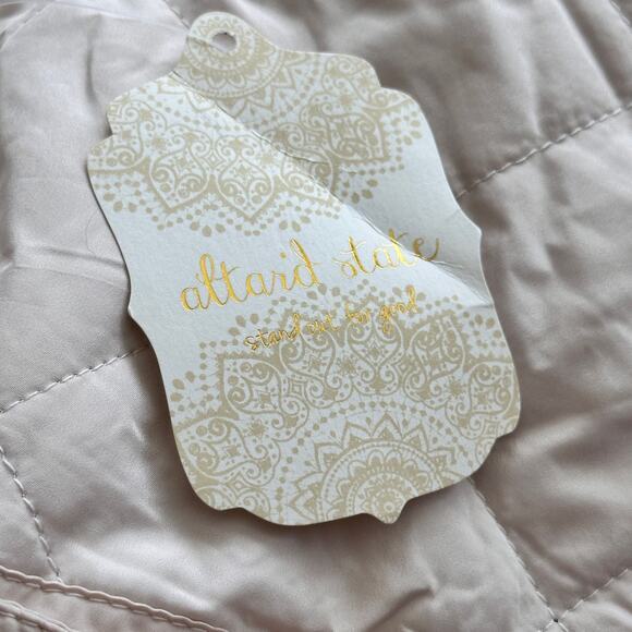 NWT Altar’d State Alpine  Quilted Puffer‎ Comfy Jacket In Champagne Size M - Picture 7 of 12